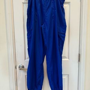 PINK parachute cargo pants in blue size XL